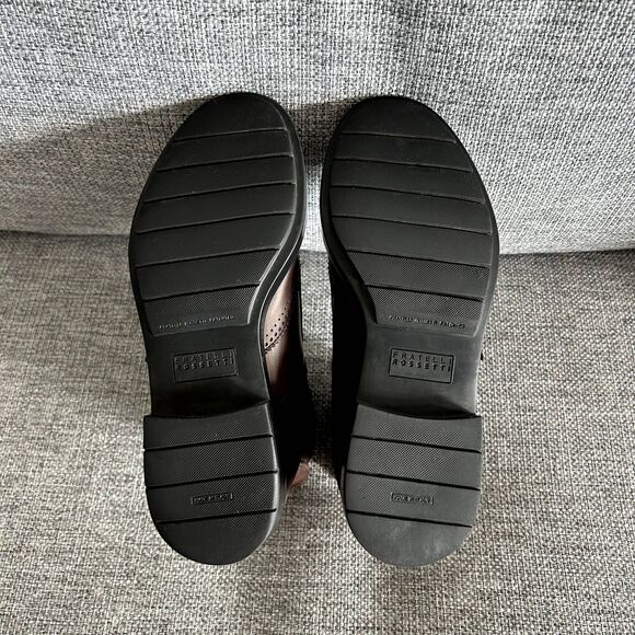 EUC Fratelli Rossetti Brown Leather Wingtip Double Monk Ankle Boots Size 36.5‎ - Picture 10 of 12